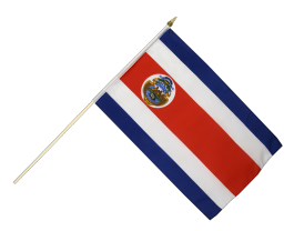 costa rica stockflagge flaggen fahnen stockfahne 30x45cm